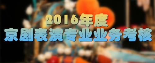 ,肏穴插逼操骚逼鸡巴……ah国家京剧院2016年度京剧表演专业业务考...